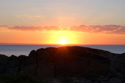 Sonnenuntergang überm Meer - Foto, Druck, Poster, Leinwand