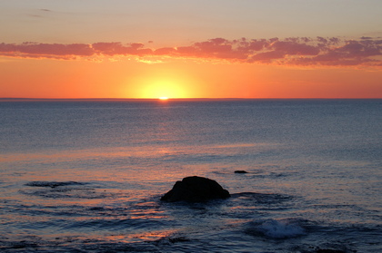 Sonnenuntergang überm Meer - Foto, Druck, Poster, Leinwand