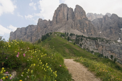 Am Grödner Joch - Foto, Druck, Poster, Leinwand