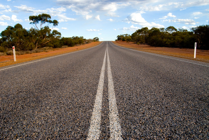 Strasse im Outback - Foto, Druck, Poster, Leinwand