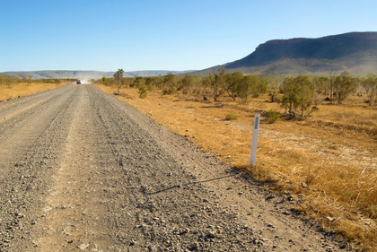 Outback Strasse - Foto, Druck, Poster, Leinwand